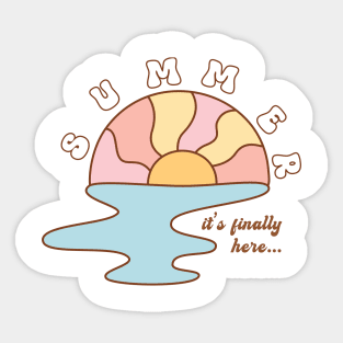 Summer is Finally Here Sticker